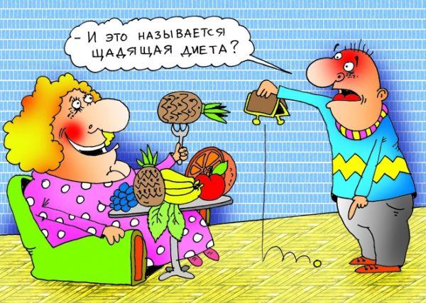 Карикатуры на обжорство
