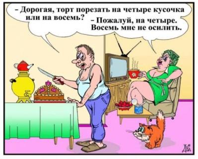 карикатура похудение