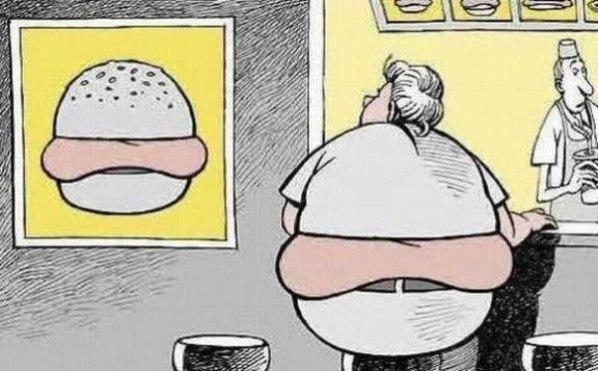 карикатура похудение