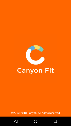 Приложение CANYON Fit главный экран