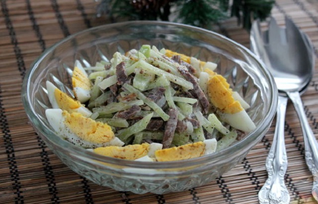 Салат с мясом "Ташкент"